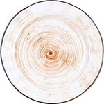 Тарелка «Пастораль» мелкая;фарфор;D=228,H=20мм;оранжев. (Цвет: оранжевый)