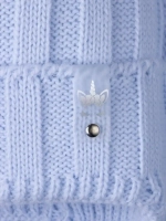 Шапка для девочки зимняя вязаная и снуд