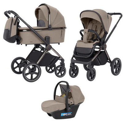 Коляска 3 в 1 Carrello Ultimo CRL-6521 Chrome Pearl Beige