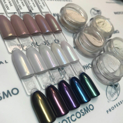 Zoo Nail Пигмент для втирки "Русалка" №1004 Розовый, 1 гр.