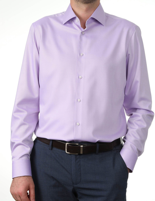 Сорочка мужская VESTER длинный рукав, цвет сиреневый, бамбуковое волокно 51518 13