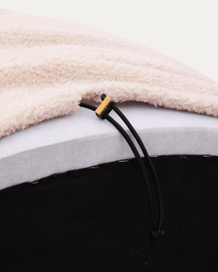 Чехол на пуф Kaeli из розового букле Ø 60 см