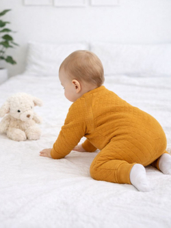 Утеплённый комбинезон-трансформер RinaAmari Горчица