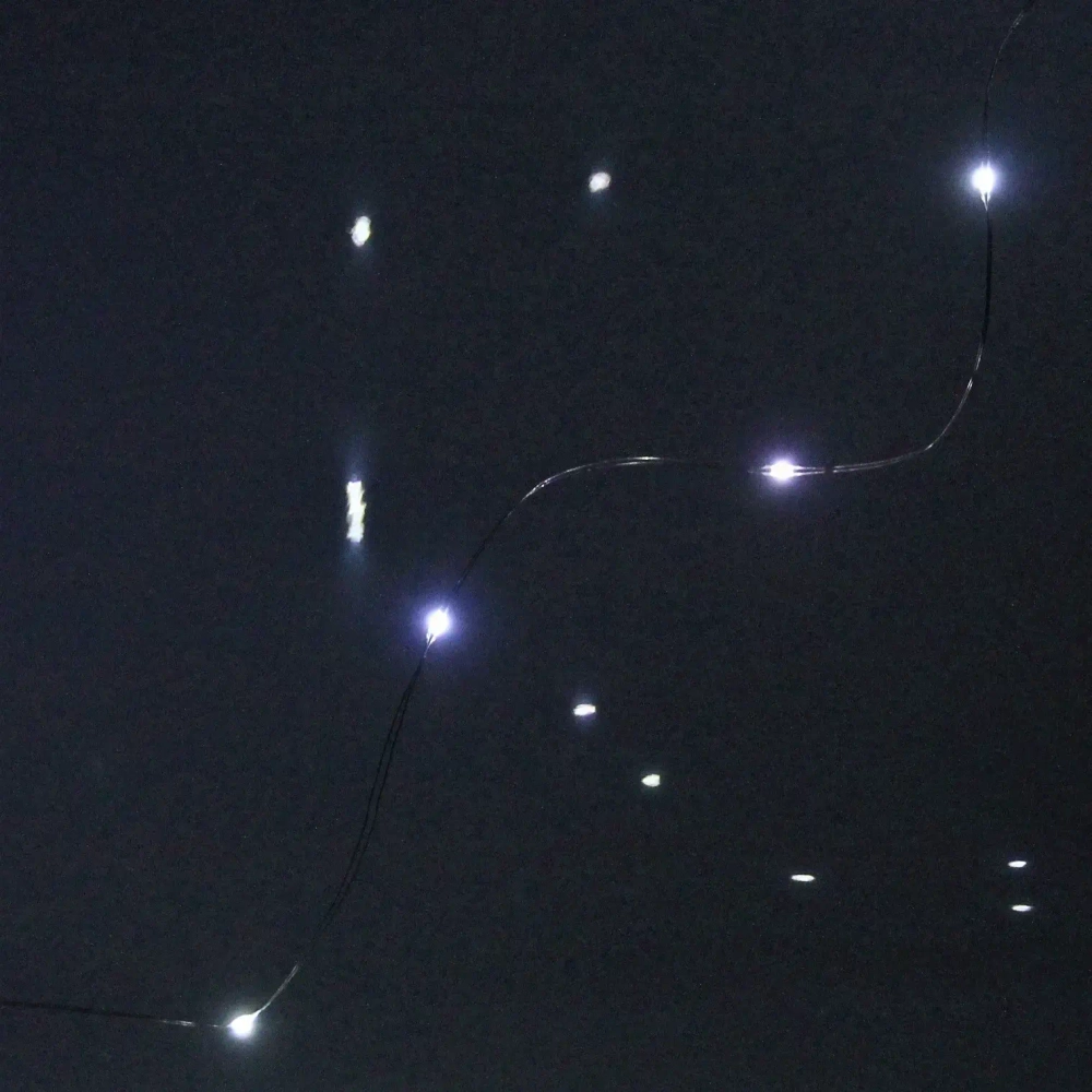 Гирлянда для дома на батарейках 1,5 м 15 ламп LED, 1 реж.,IP-20, Белый