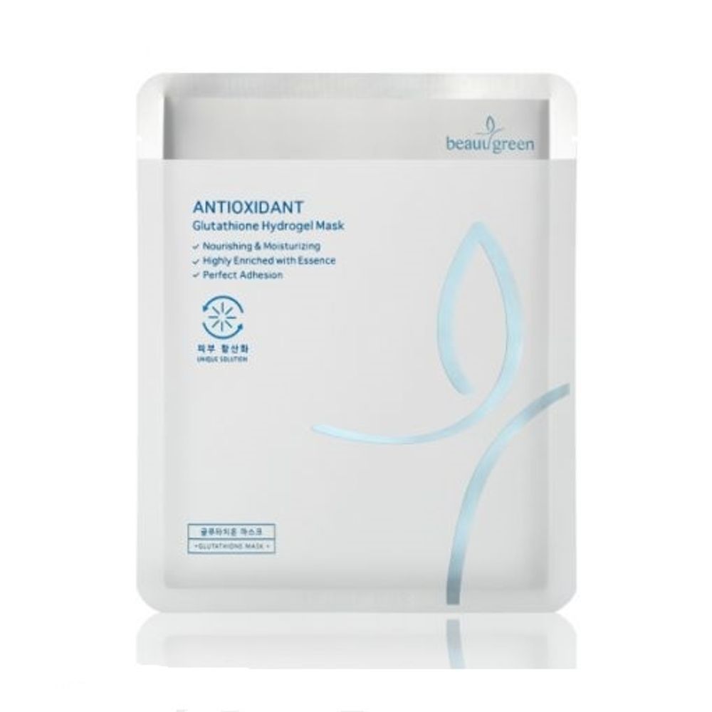 BeauuGreen Antioxidant Glutathione Hydrogel Mask гидрогелевая маска антиоксидантная с Глутатионом