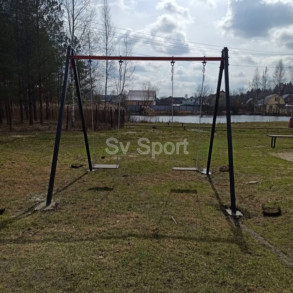 Монтаж уличных качелей Sv Sport