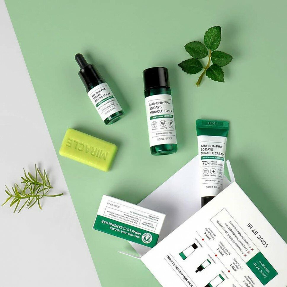 Набор с кислотами для проблемной кожи Some By Mi AC SOS AHA-BHA-PHA 30 Days Miracle AC SOS Kit
