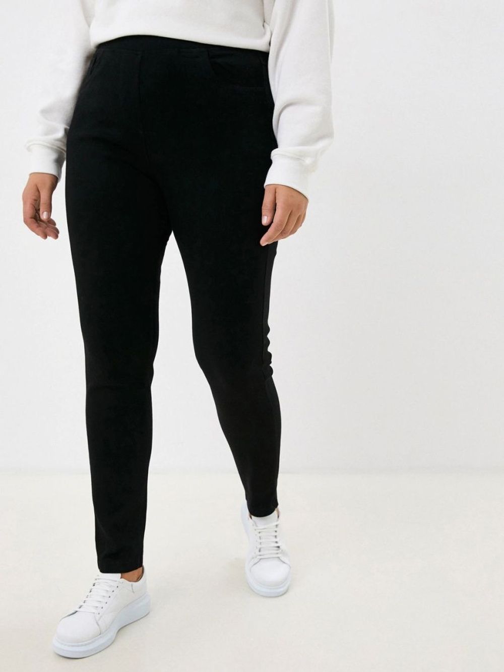 Джеггинсы утепленные больших размеров