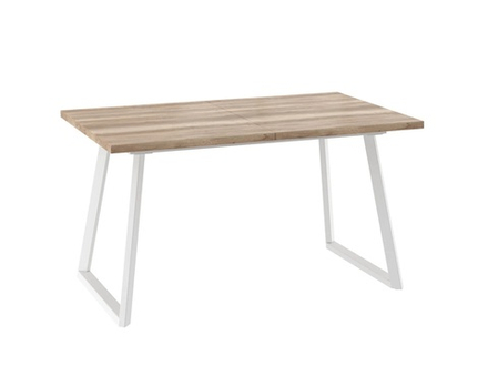 Стол LOFT-140, раздвижной 140(180)х85, ДУБ КАНЬОН/БЕЛЫЙ, (2 упак.)