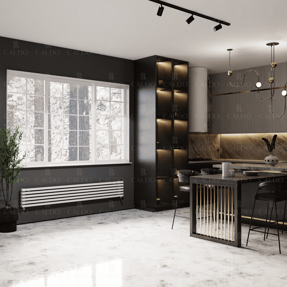 Горизонтальные дизайн-радиаторы Bordo 2000мм с нижним подключением