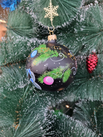 Шар стеклянный "Щелкунчик" ручная роспись