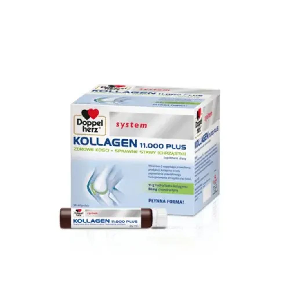 Doppelherz System Kollagen 11.000 Plus - жидкость, биологически активная добавка, 30 ампул по 25 мл