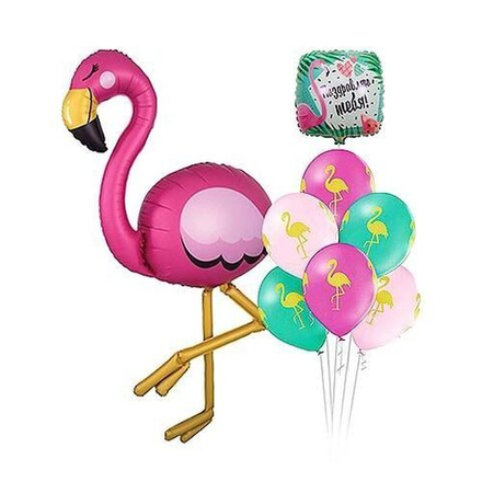 Композиция из шаров "Фламинго"