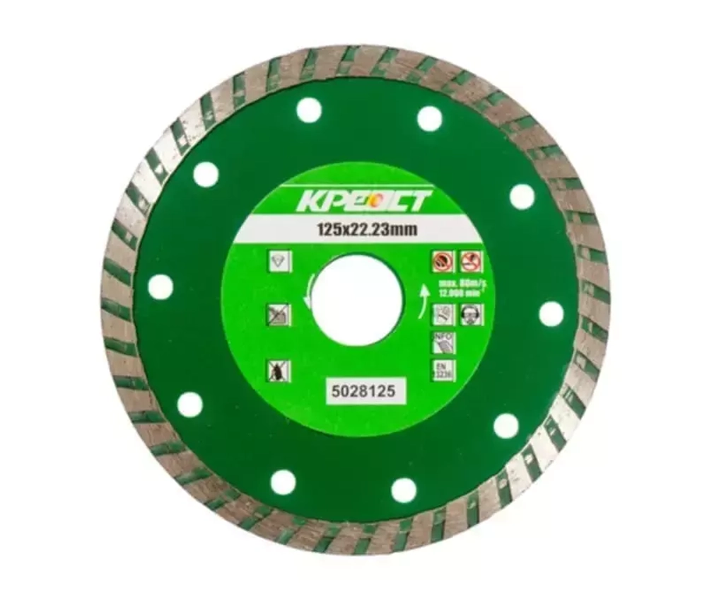 Диск алмазный отрезной 115mm, TURBO сухая резка (5028115)