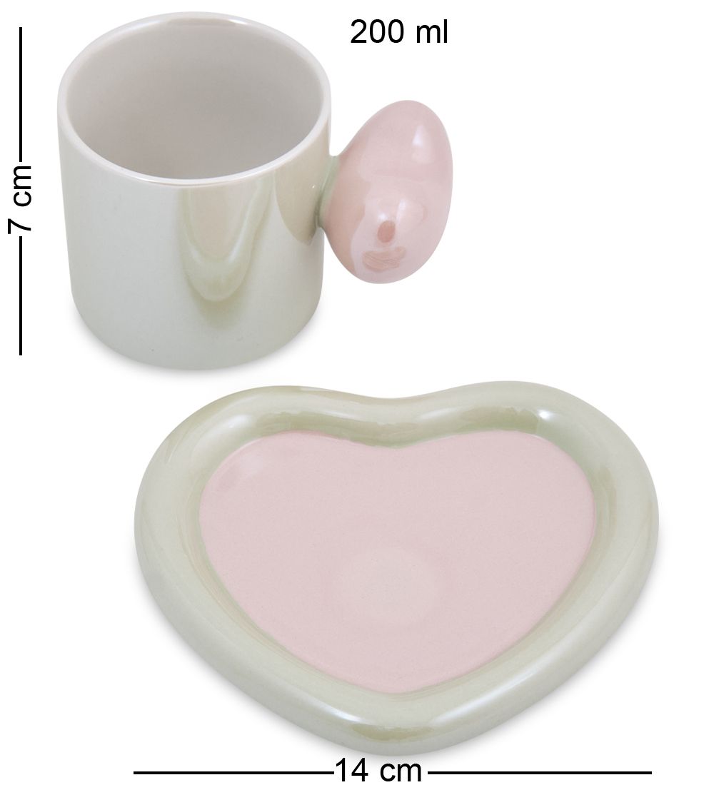 MUG-415/3 Чайная пара «Сердце»