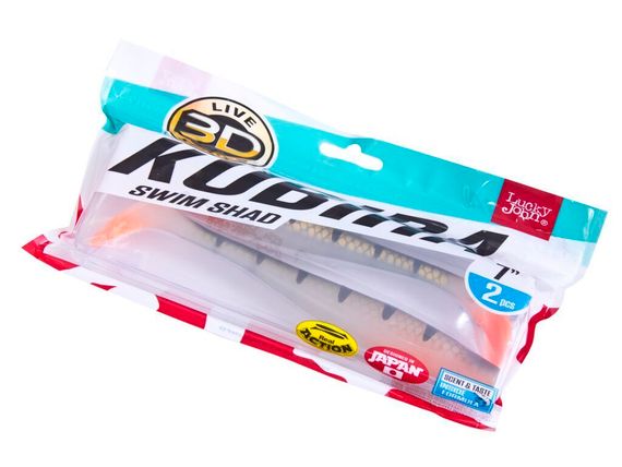 Виброхвосты LJ 3D Series KUBIRA SWIM SHAD 7,0in (17,50)/PG36 2шт.