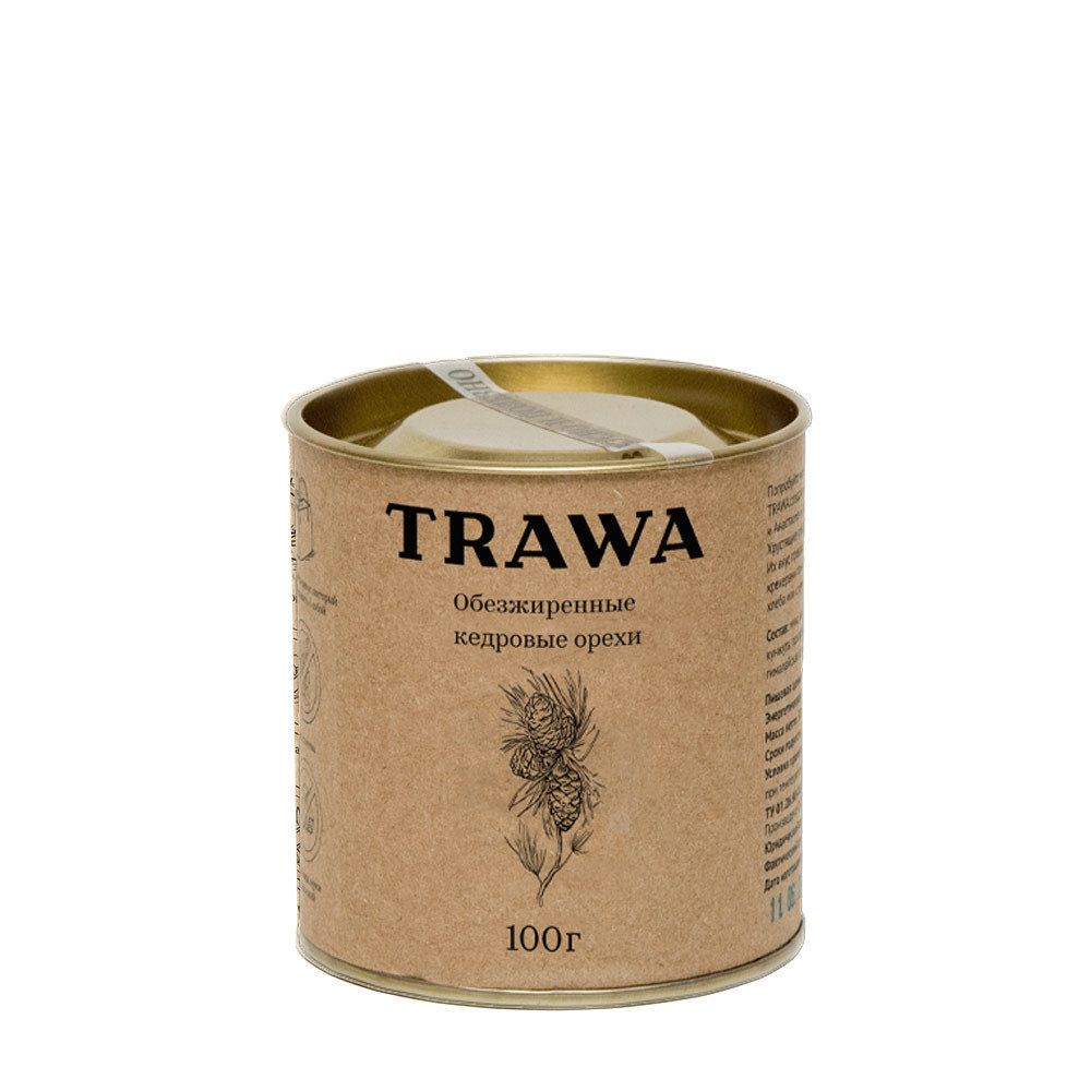 Обезжиренные кедровые орехи Trawa, 100 г
