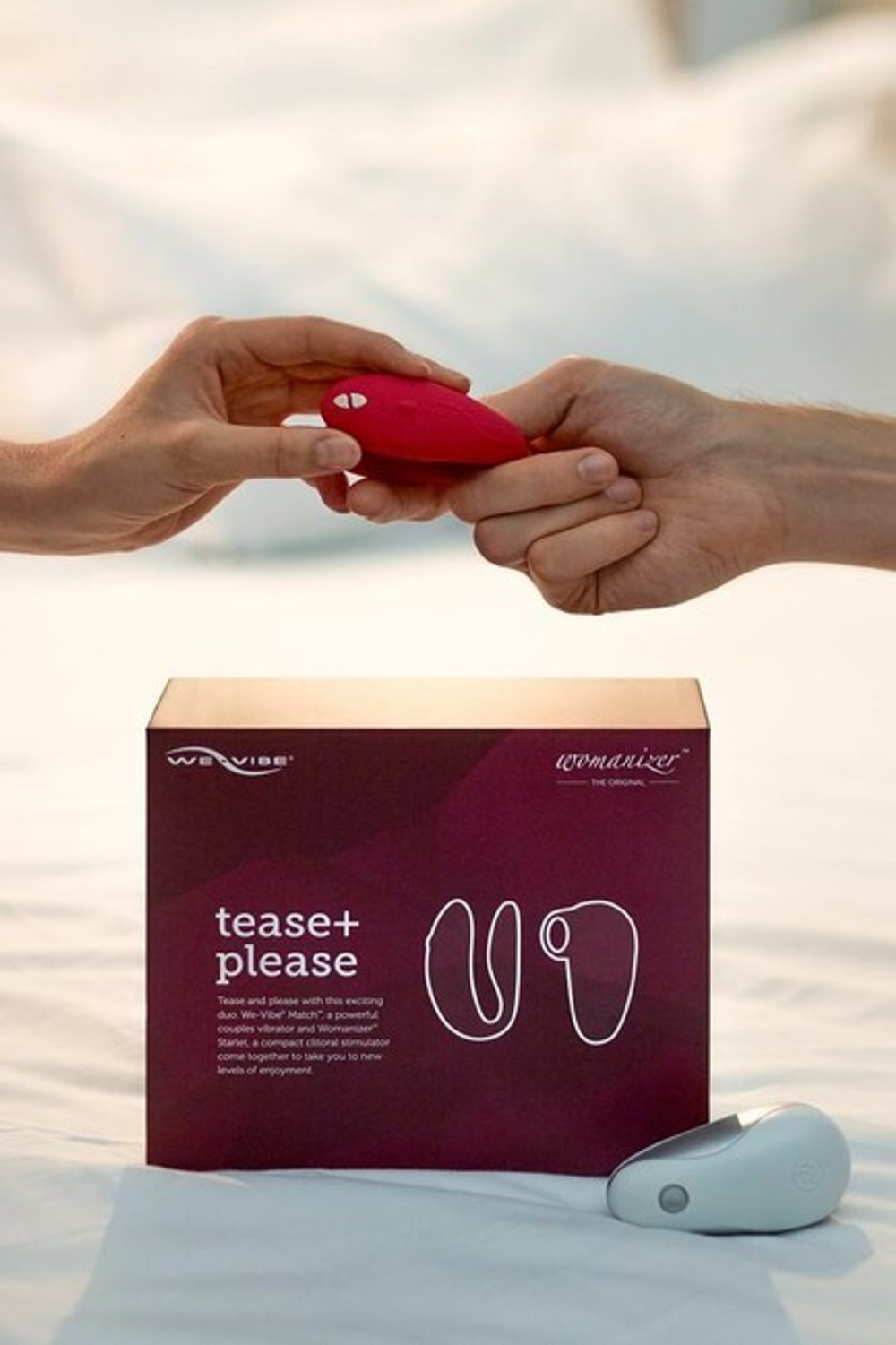 Набор We-Vibe Tease & Please Collection: Womanizer Starlet и We-Vibe Match (Цвет: красный с белым)