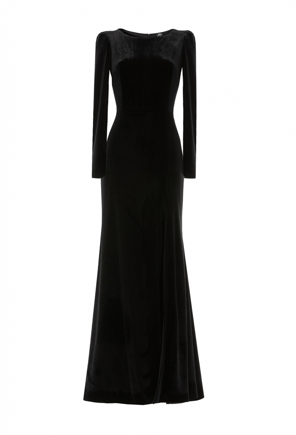 Бархатное платье в пол с разрезом 12-01-24 FW