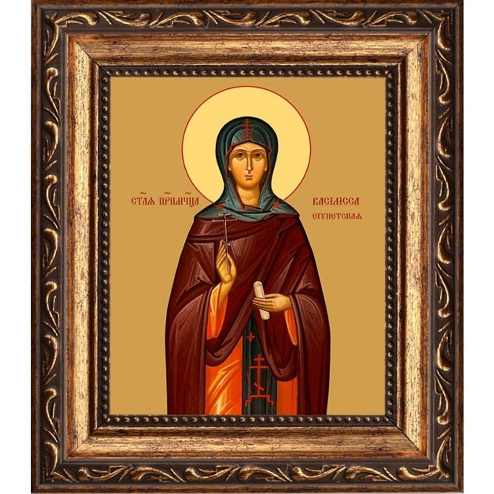Василисса Египетская игумения преподобномученица. Икона на холсте.