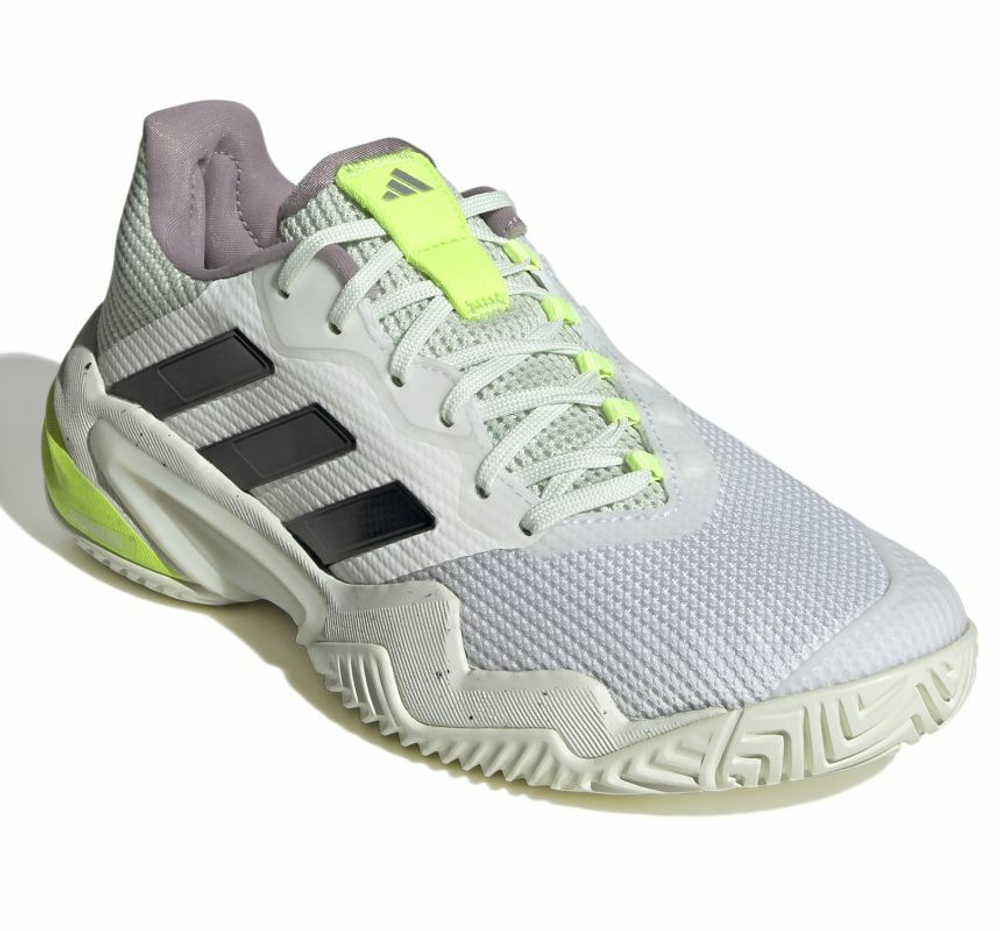 Женские теннисные кроссовки Adidas Barricade 13 - cloud white/core black/crystal jade