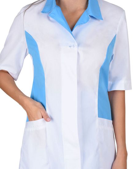 Костюм женский "Сириус-Флоренция" (белый/голубой)