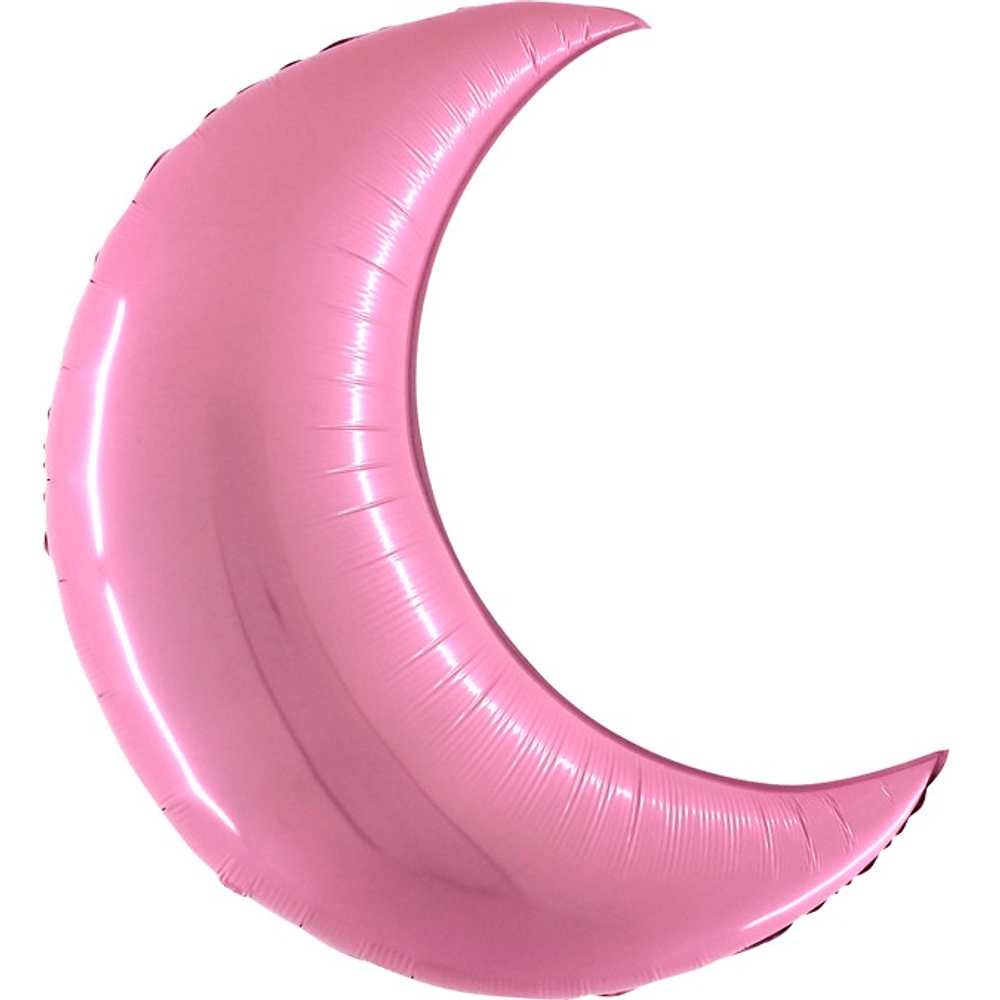 Шар (36""/91 см) Фигура, Полумесяц, Розовый, 1 шт. М056