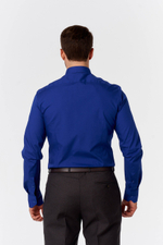 Сорочка мужская ELITA длинный рукав, цвет синий, хлопок/пэ 68412 23