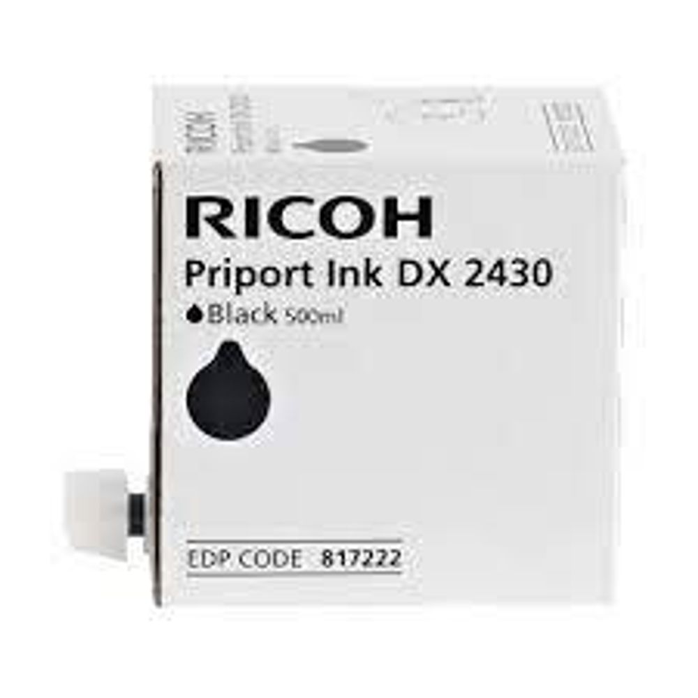 Чернила для дупликатора RICOH тип 2430 Priport DX 2330, 2430 черные (817222) 1pcs * 500ml