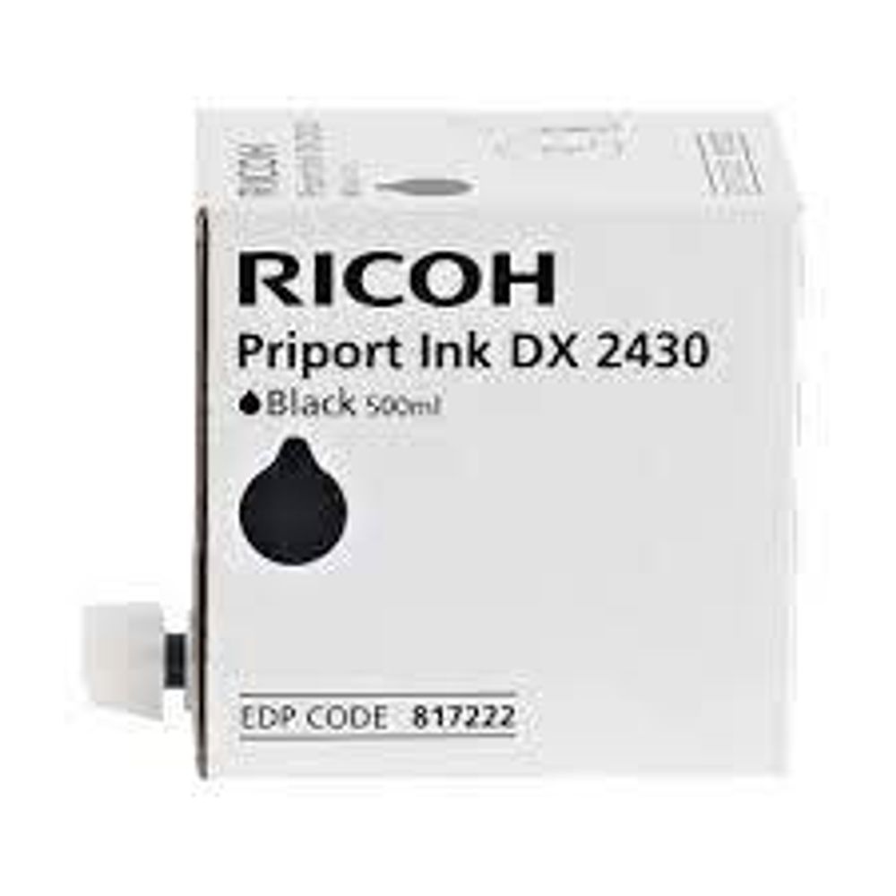 Чернила для дупликатора RICOH тип 2430 Priport DX 2330 2430 черные (817222) 1pcs * 500ml