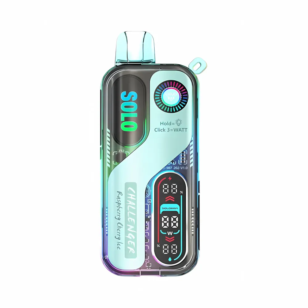 SOLOBAR SOLO 30K — Raspberry Cherry Ice (5% nic)
