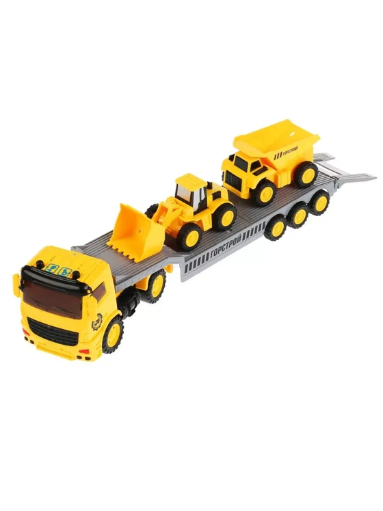 Игрушечный транспорт автовоз Стройка звук свет 34,5 см