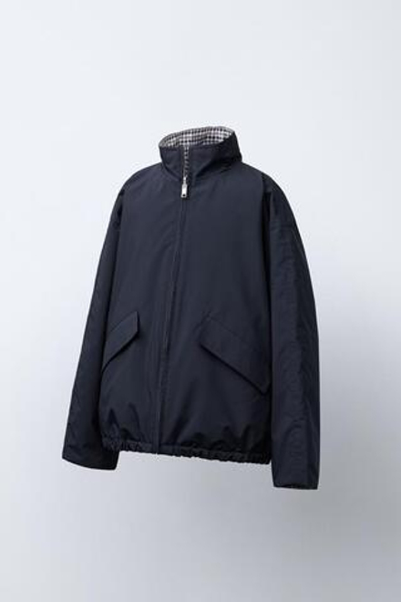 ZARA Х BENSIMON ® ВОДОНЕПРОНИЦАЕМАЯ КУРТКА, СИНИЙ