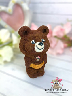 Силиконовая форма Олимпийский мишка