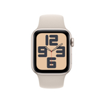 Apple Watch SE 2023, 40 мм, корпус из алюминия цвета «сияющая звезда», спортивный ремешок цвета «сияющая звезда», размер S/M