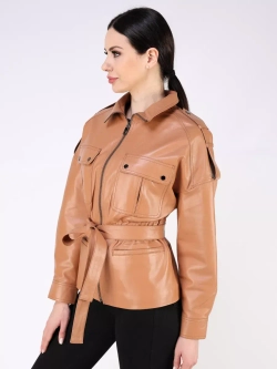 Кожаная куртка осенняя