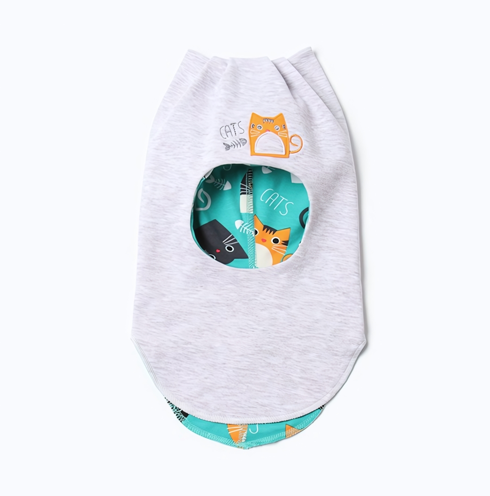 Шапка-шлем детский, цвет серый, р. 48/ 9947030 Чудо-кроха