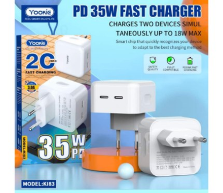 Зарядное устройство СЗУ Yookie KI83 fast Charger 35W