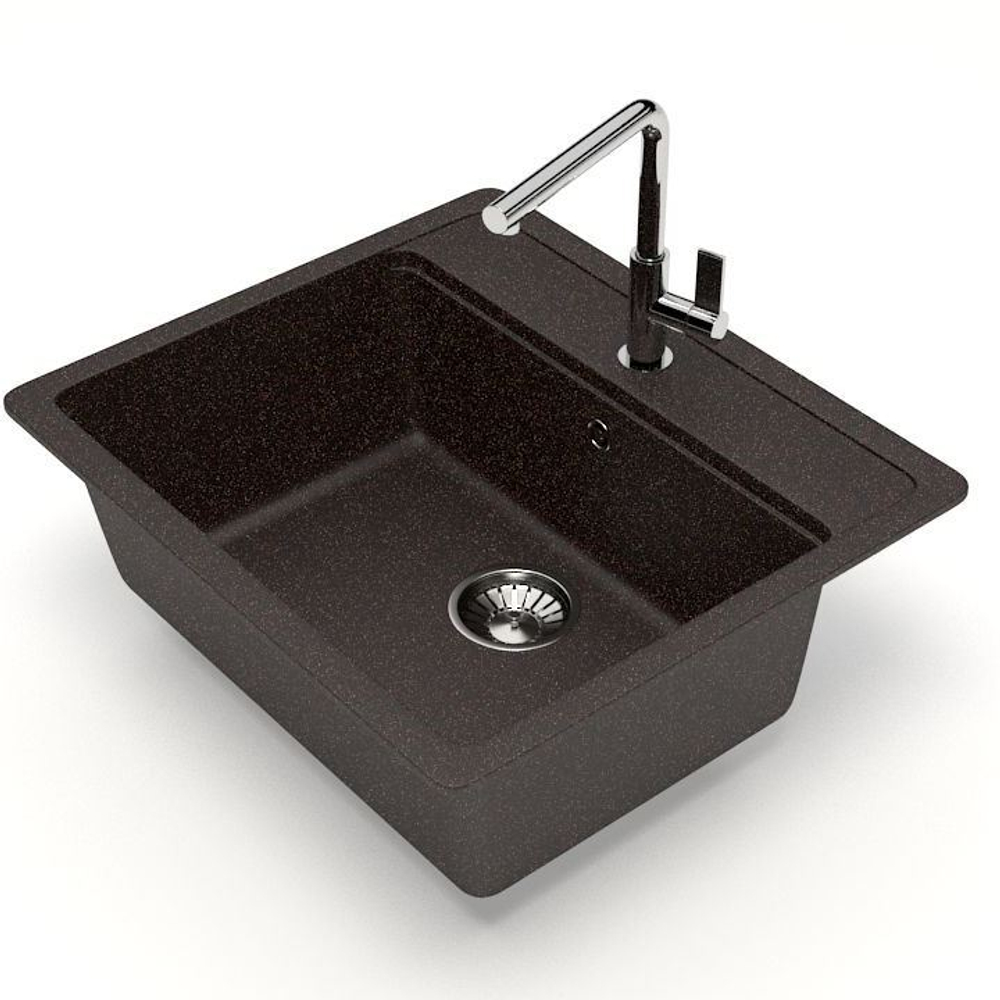 Кухонная мойка GLANZ J009-G38 570x505мм Царский янтарь
