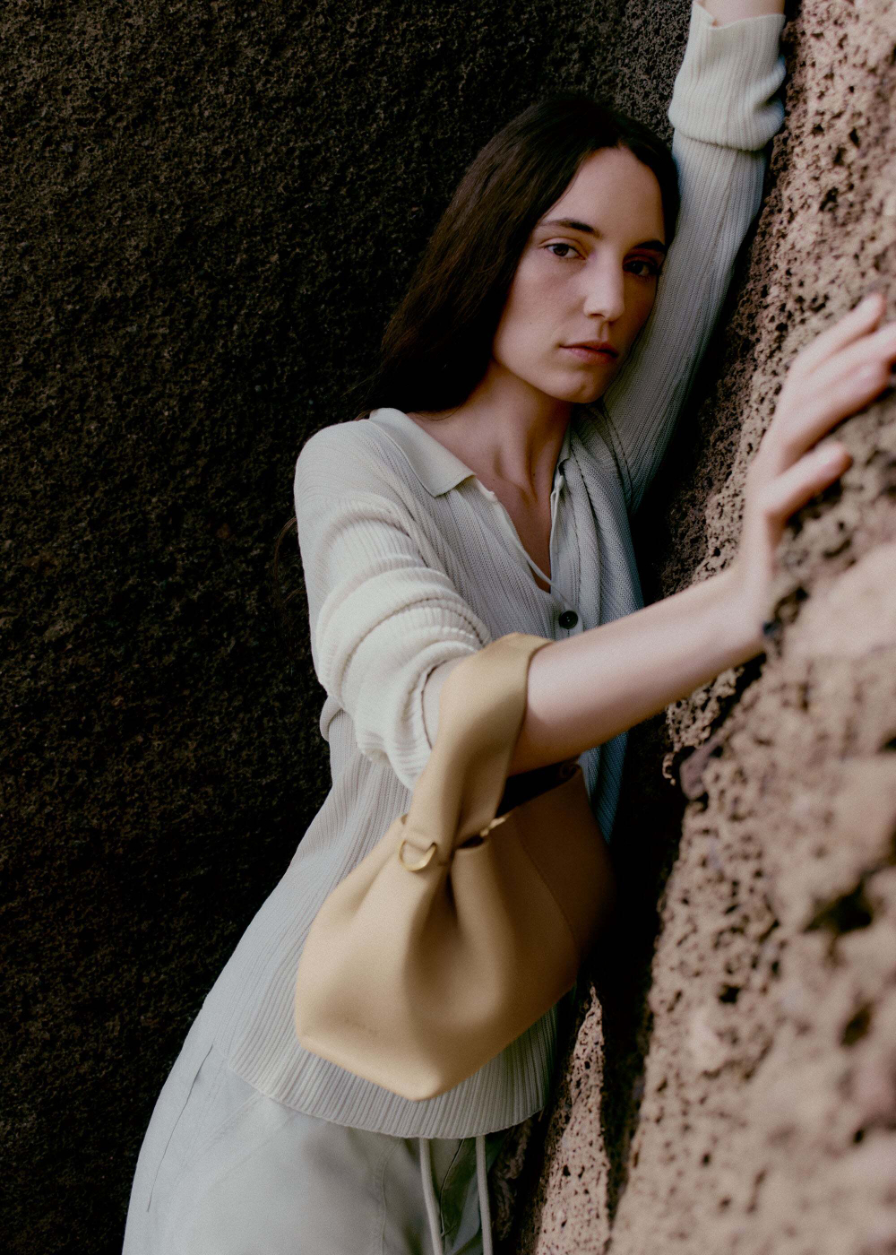 POLENE СУМКА NUMERO NEUF MINI, ПЕСОЧНЫЙ