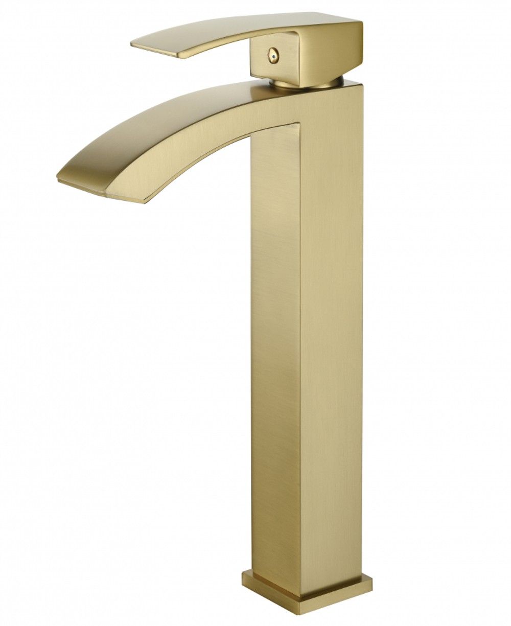 Смеситель для раковины Высокий Grocenberg GB3007MG Матовое золото