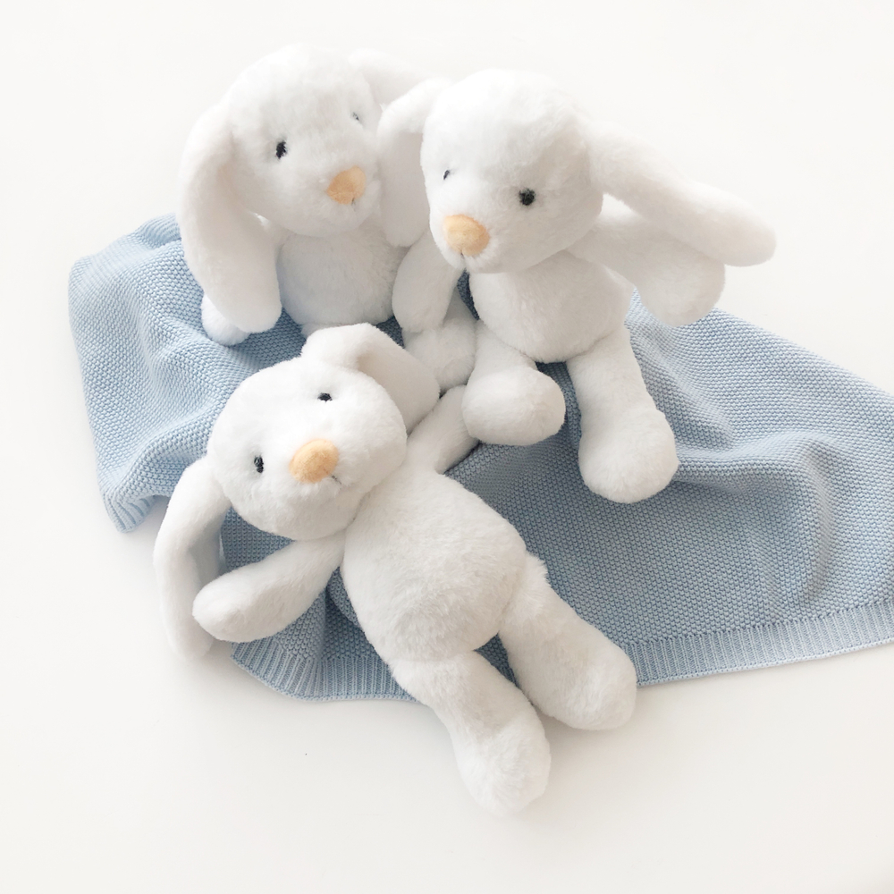 Зайчик «Обнимашка», белый, 30 см