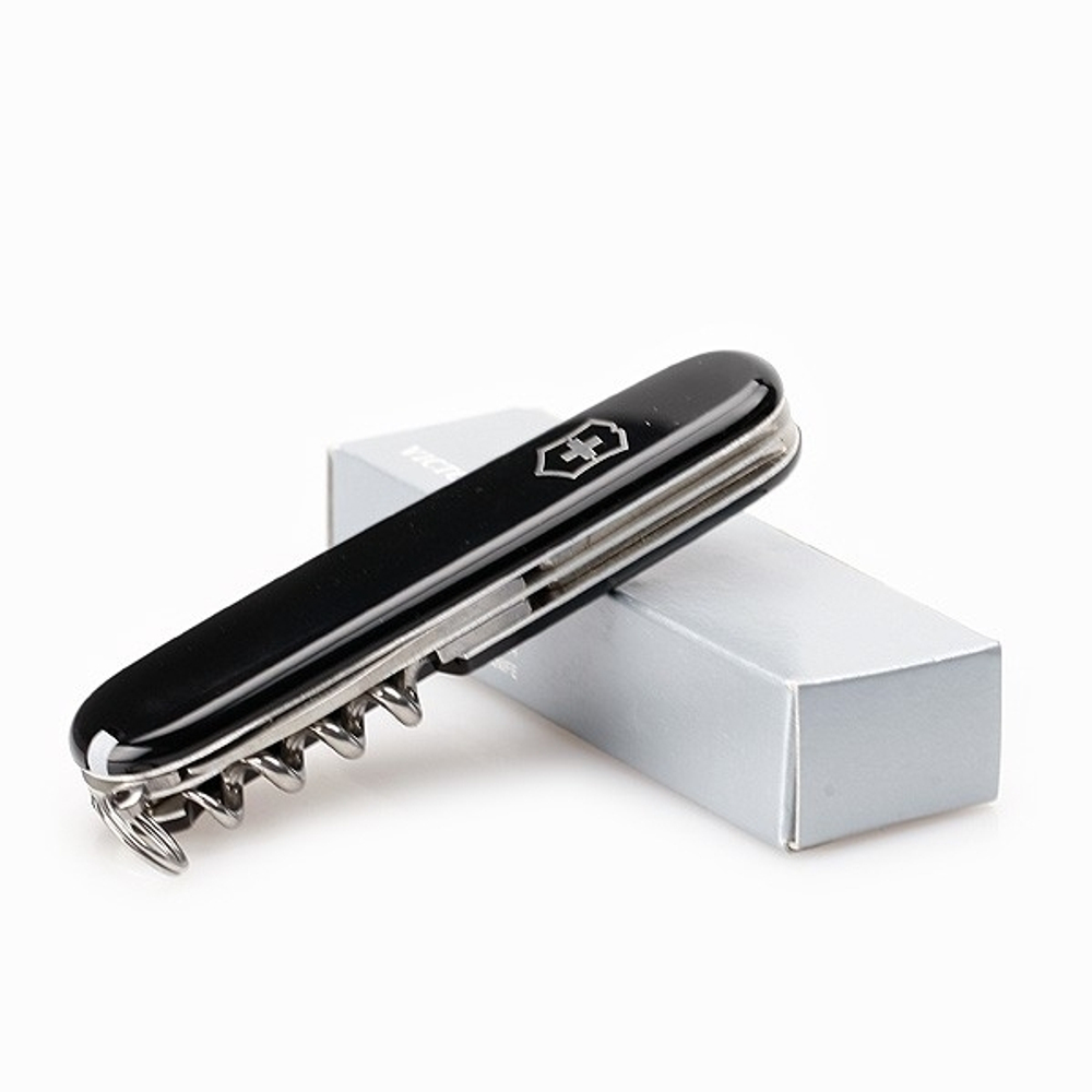 Нож Victorinox Spartan, 91мм, 12 функций, черный, 1.3603.3