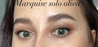 Оттеночные оливковые линзы для Светлых глаз Marquise Solo Olive