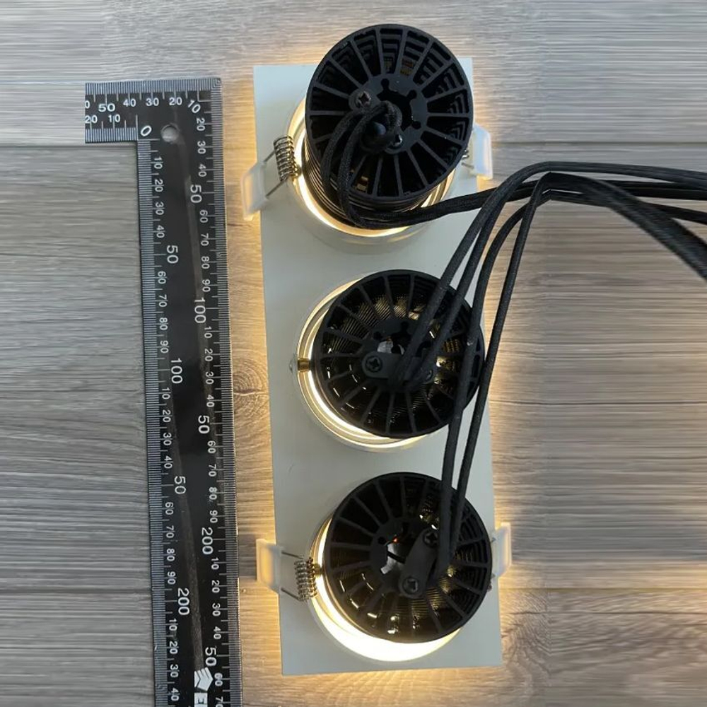 Светильник светодиодный встраиваемый NEPHELLINE LED NL-2 2х5W (10W) 3000К тёплый белый, 2 года гарантии
