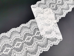 Эластичное кружево, 20 см, молоко, (Арт: EK-2250), м
