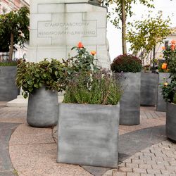 Кашпо CUBE CONCRETE GREY LIGHT 60x60x60