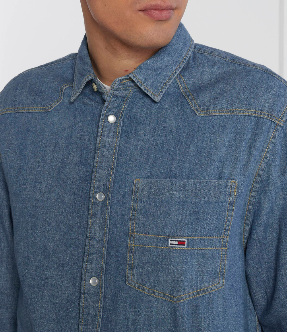 Рубашка Tommy Jeans - темно-синий(DM0DM16609)