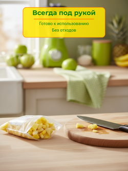 Ананас кусочки замороженные 1 кг*10 (Вьетнам)