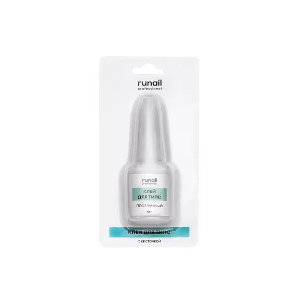 RuNail Клей для типсов (с кисточкой), 10 г